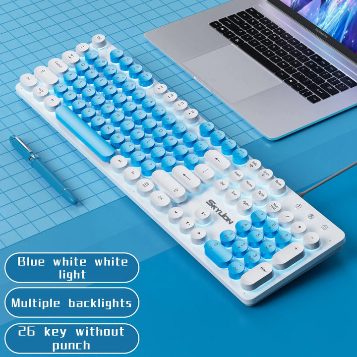 Keys Membrane Keyboard Many Kinds of Colorful Lighting Gaming and Office For Windows and IOS System