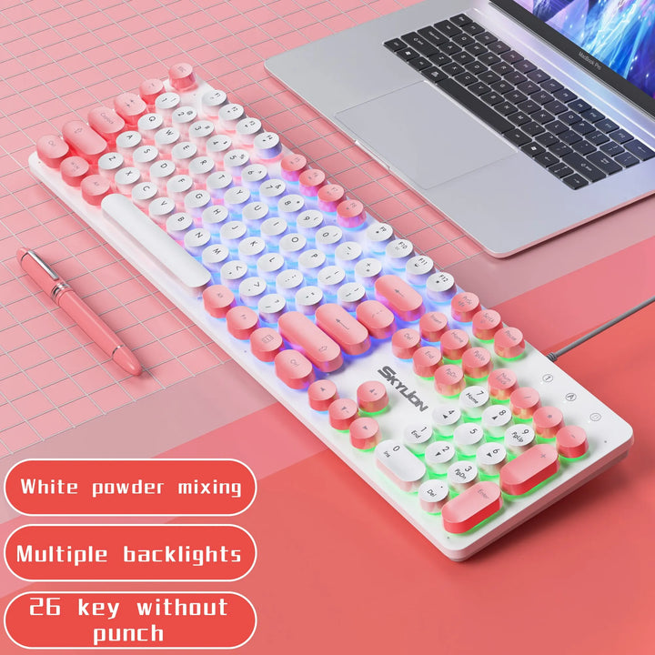 Keys Membrane Keyboard Many Kinds of Colorful Lighting Gaming and Office For Windows and IOS System