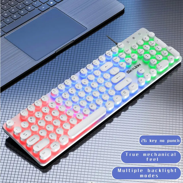 Keys Membrane Keyboard Many Kinds of Colorful Lighting Gaming and Office For Windows and IOS System