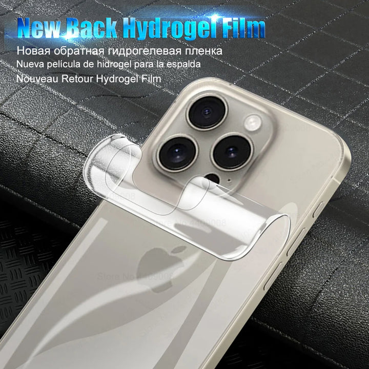 Cover Back Protector For Apple iPhone 15 14 13 Clear Stickers