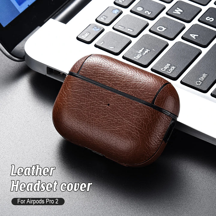 Leather Hard Plastic Cover for AirPods Pro 2 Case for AirPods Pro2 Pro 2nd GEN Funda For AirPod 3 Pro 2023 Case Headphone Coque